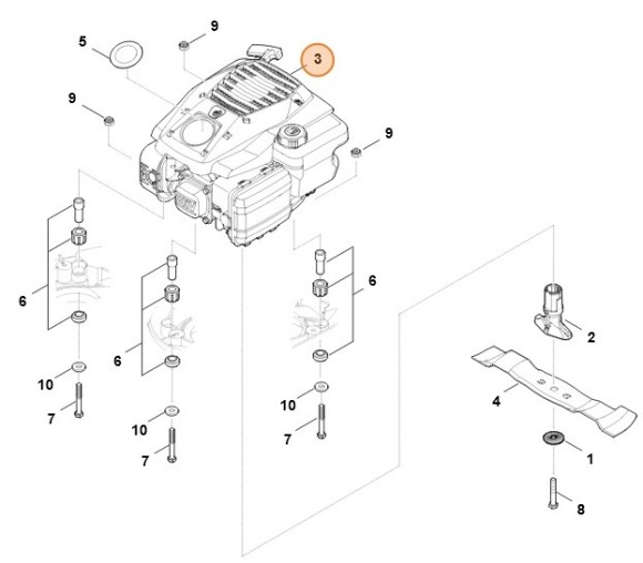 Бензиновый двигатель внутреннего сгорания EVC 200.5 C (WB410111800)