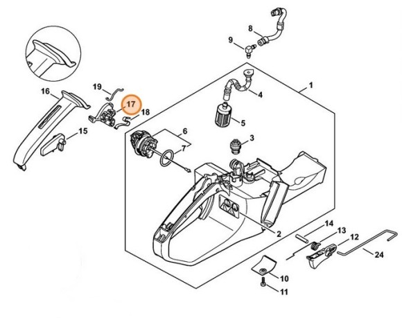 Вал переключателя (11401820901)