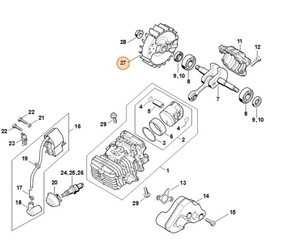 Маховик STIHL 11374001200