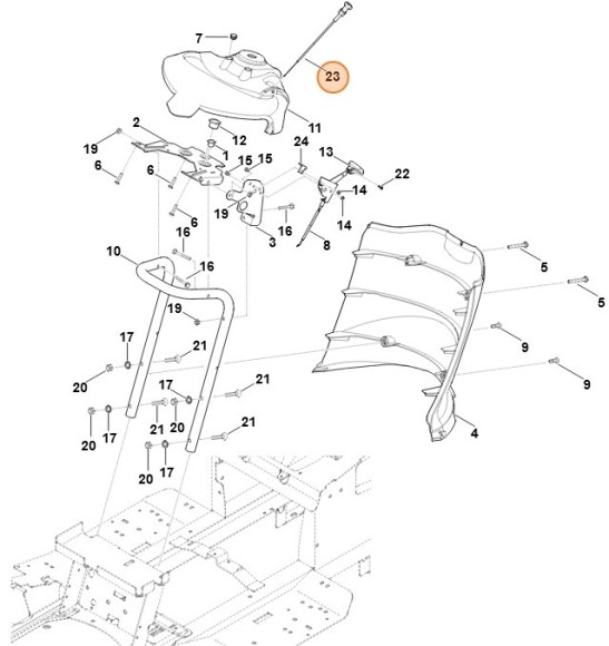 Тяга механізма Choke STIHL 61701802601