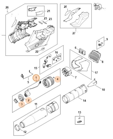 Електродвигун STIHL BA046000201