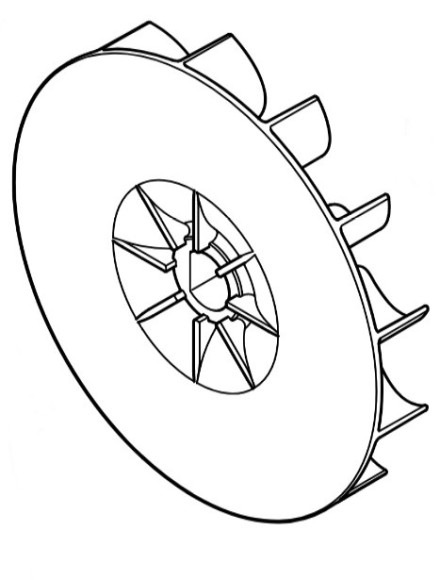 Колесо лопасти вентилятора (49506073000)