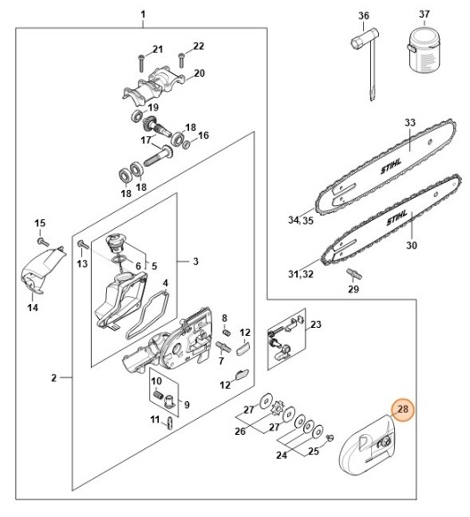 Кришка ланцюгової зірочки STIHL 41826401702