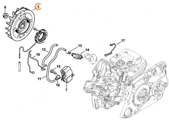 Маховик STIHL 11384001202