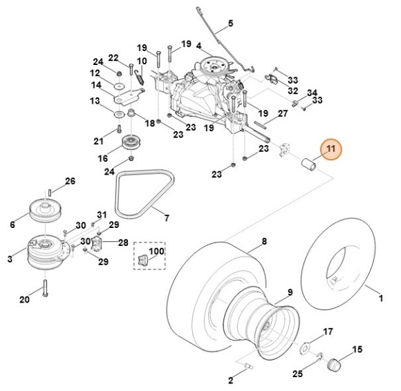 Распорная втулка (61407642800)