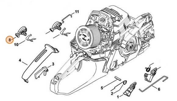 Вал переключателя (11411820920)