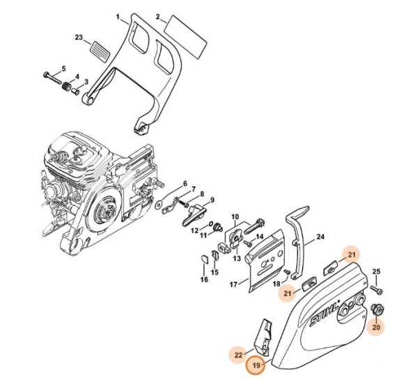 Кришка ланцюгової зірочки STIHL 42526401700