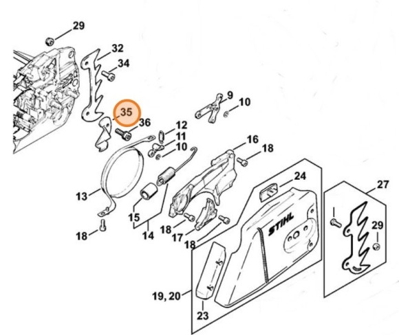Уловлювач ланцюга STIHL 11226567700