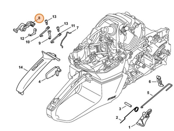 Вал переключателя (11421800900)