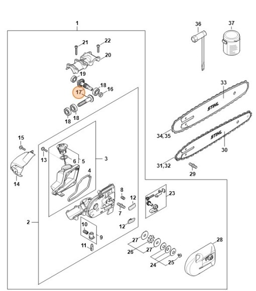 Комплект шестерень STIHL 41826407317