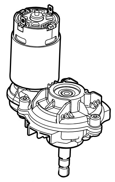 Електродвигун в зборі з редуктором STIHL FA106000201