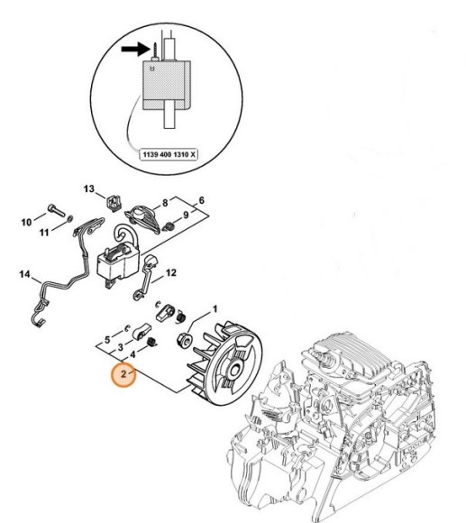 Маховик STIHL 11394001203