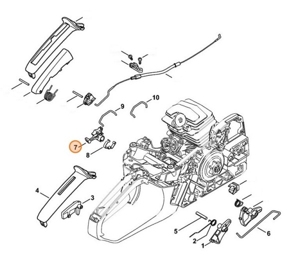 Вал переключателя (11431820900)