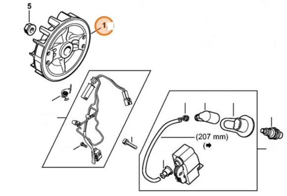 Маховик STIHL 11404001209