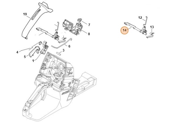 Вал переключателя (11441820900)