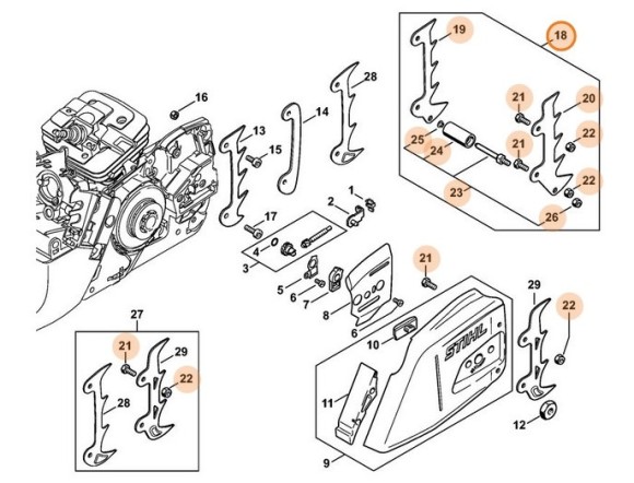 Уловлювач ланцюга STIHL 11356507750
