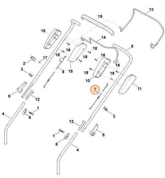 Трос STIHL 63587007501