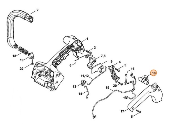 Вал переключателя (11461800900)