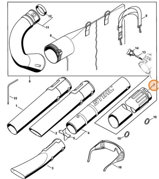 Всмоктуюча труба STIHL (48047083500)