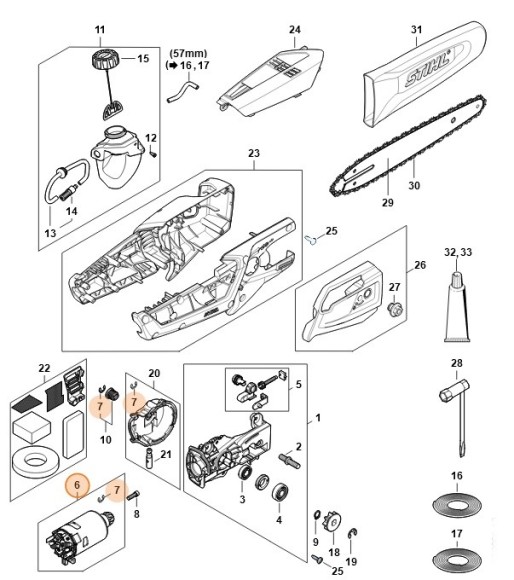 Електродвигун STIHL LA026000202