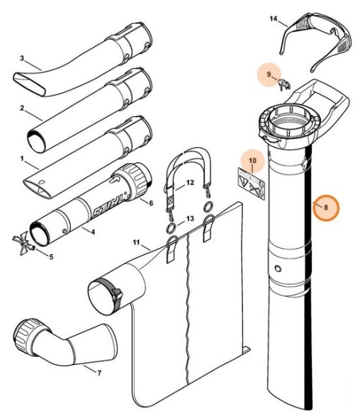 Всмоктуюча труба STIHL (48117603501)
