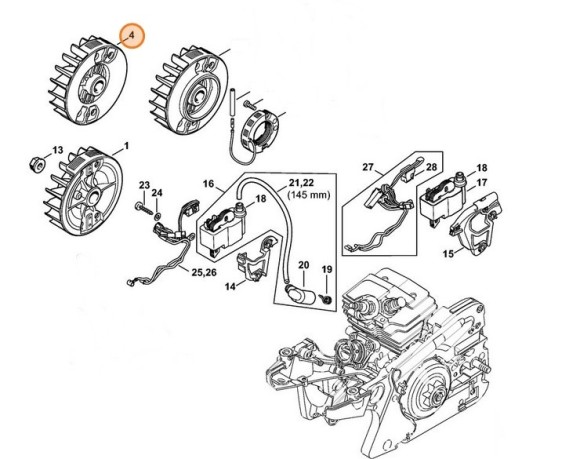 Маховик STIHL 11434001200