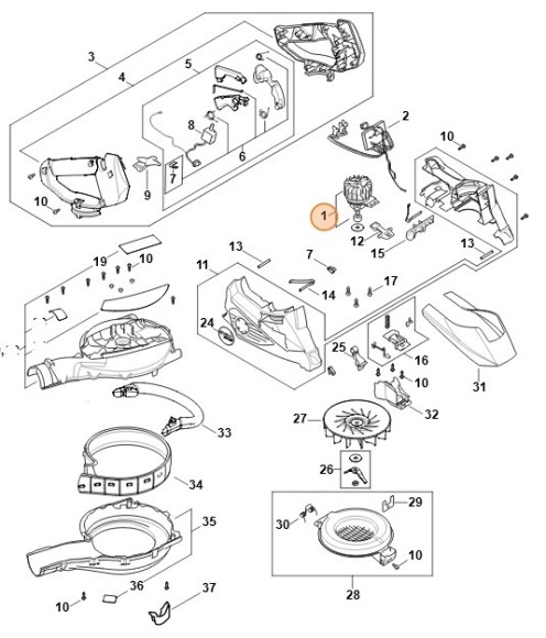 Електродвигун STIHL SA026000201