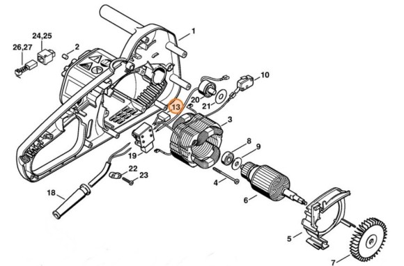 Конденсатор 230/240 В STIHL 12066051001