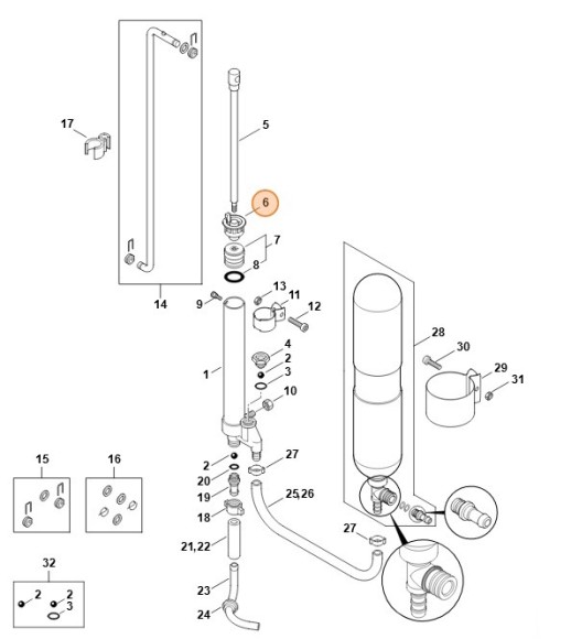 Кришка насоса STIHL 42477052001