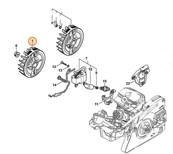 Маховик STIHL 11434001203