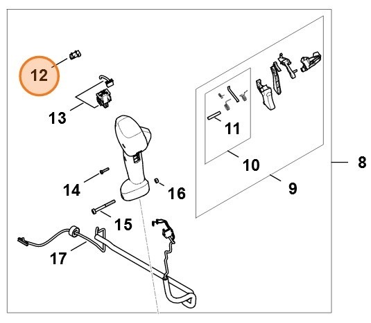 Вимикач STIHL 48594300500