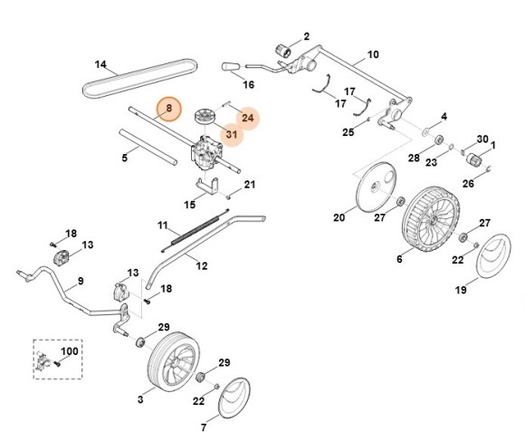 Коробка передач STIHL 63506400106