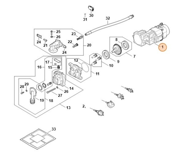 Електродвигун 220-230B 50/60Гц STIHL RE026000216