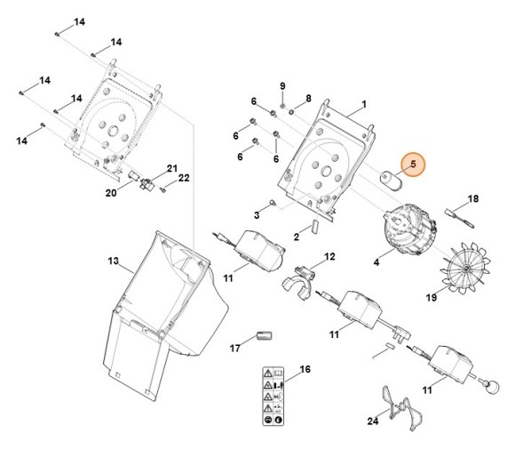 Конденсатор 25мкФ STIHL 00006051015