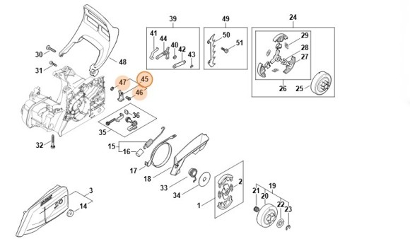 Уловлювач ланцюга STIHL 11486507700