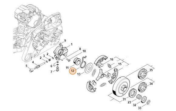 Пружина STIHL 11286472400 Пружина STIHL 11286472400