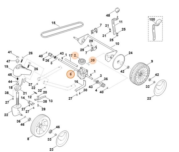 Коробка передач STIHL 63616400100