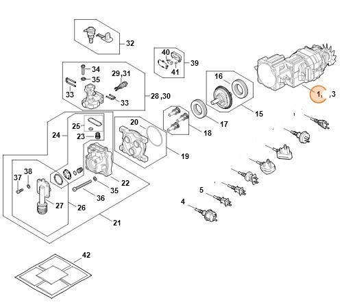 Електродвигун 220-240В 50/60Гц STIHL RE026000215