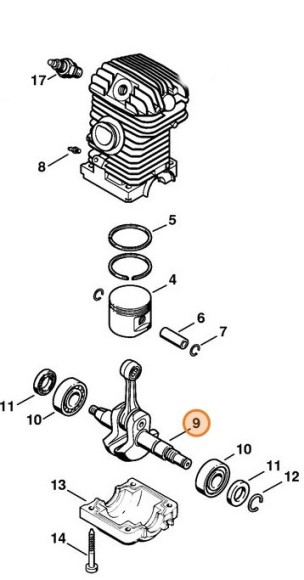 Коленвал (11230300411)