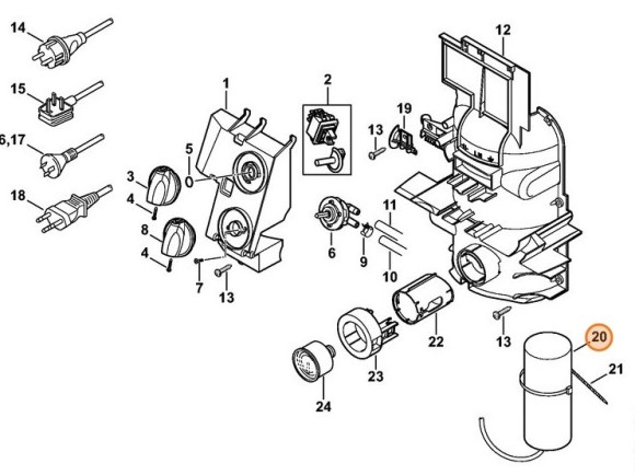 Конденсатор 50мкФ 450В STIHL 47686051000