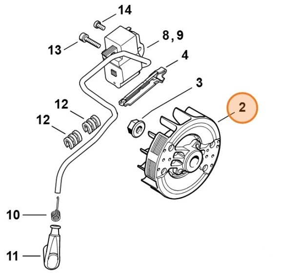 Маховик STIHL 11454001201