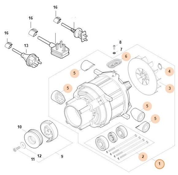 Електродвигун STIHL 49506000206