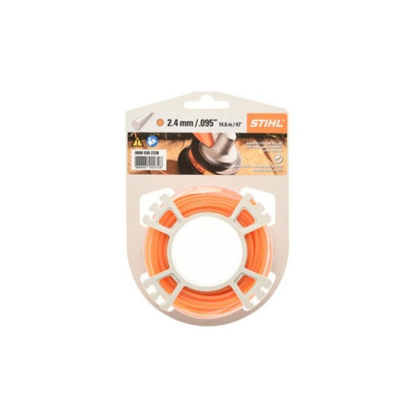 Косильна кругла безшумна струна STIHL 2.4мм х 14м (00009302419) Косильна кругла безшумна струна STIHL 2.4мм х 14м (00009302419)