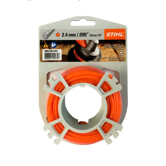Косильна кругла безшумна струна STIHL 2.4мм х 14м (00009302419)