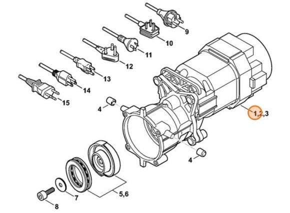 Електродвигун STIHL 47876000200