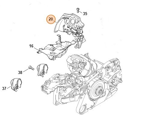 Кожух повітроводу STIHL 11410873030