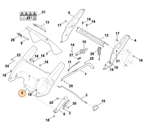 Кришка STIHL 63407060704