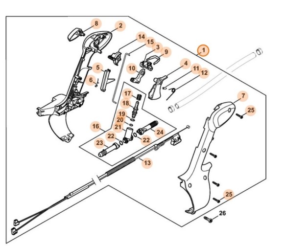 Рукоятка управління STIHL 42447901301