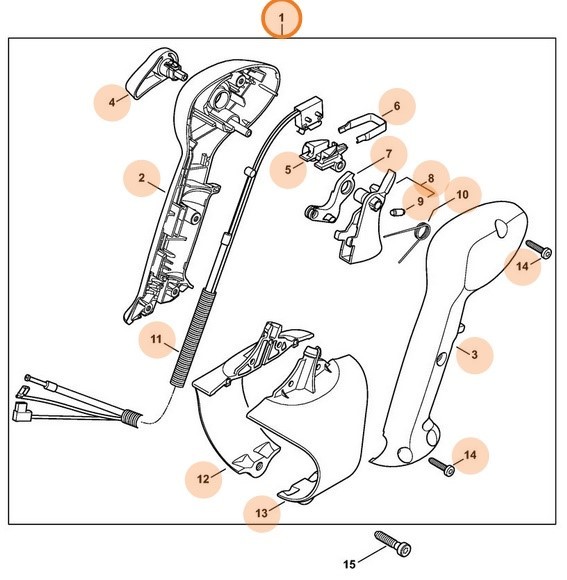 Рукоятка управління STIHL 42447901306