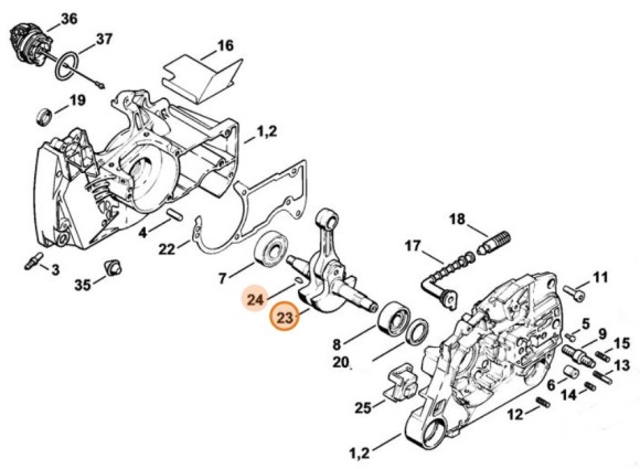 Коленвал (11280300406)